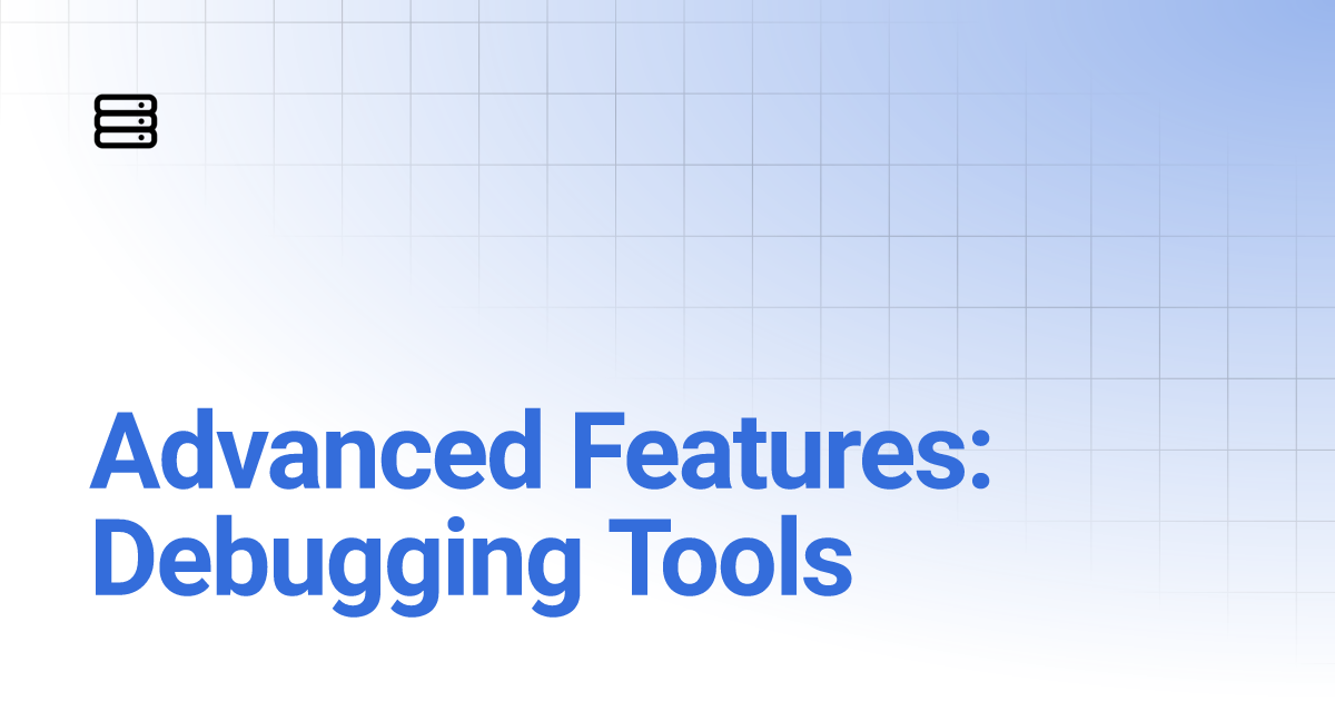 Advanced Features: Debugging Tools | JMap Server Kathmandu