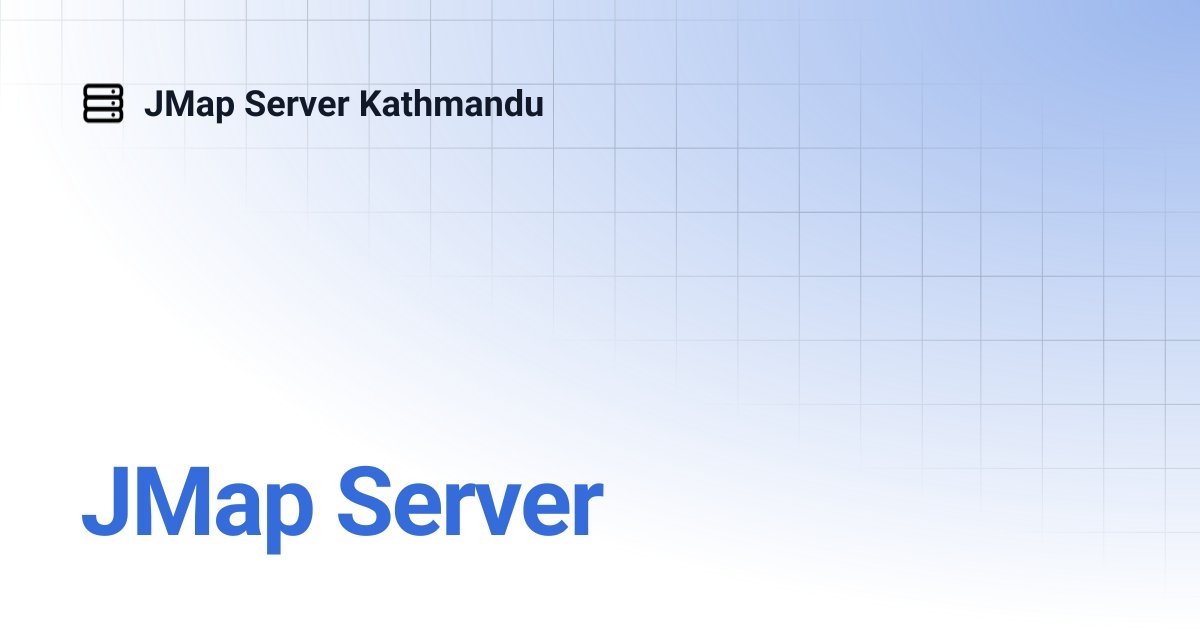 JMap Server | English | JMap Server Kathmandu