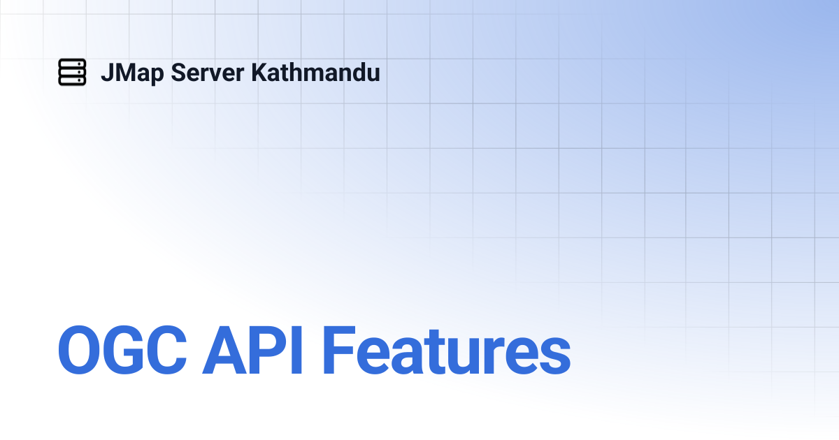 OGC API Features | Français | JMap Server Kathmandu