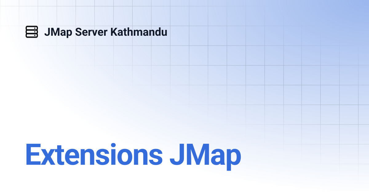 Extensions JMap | Français | JMap Server Kathmandu